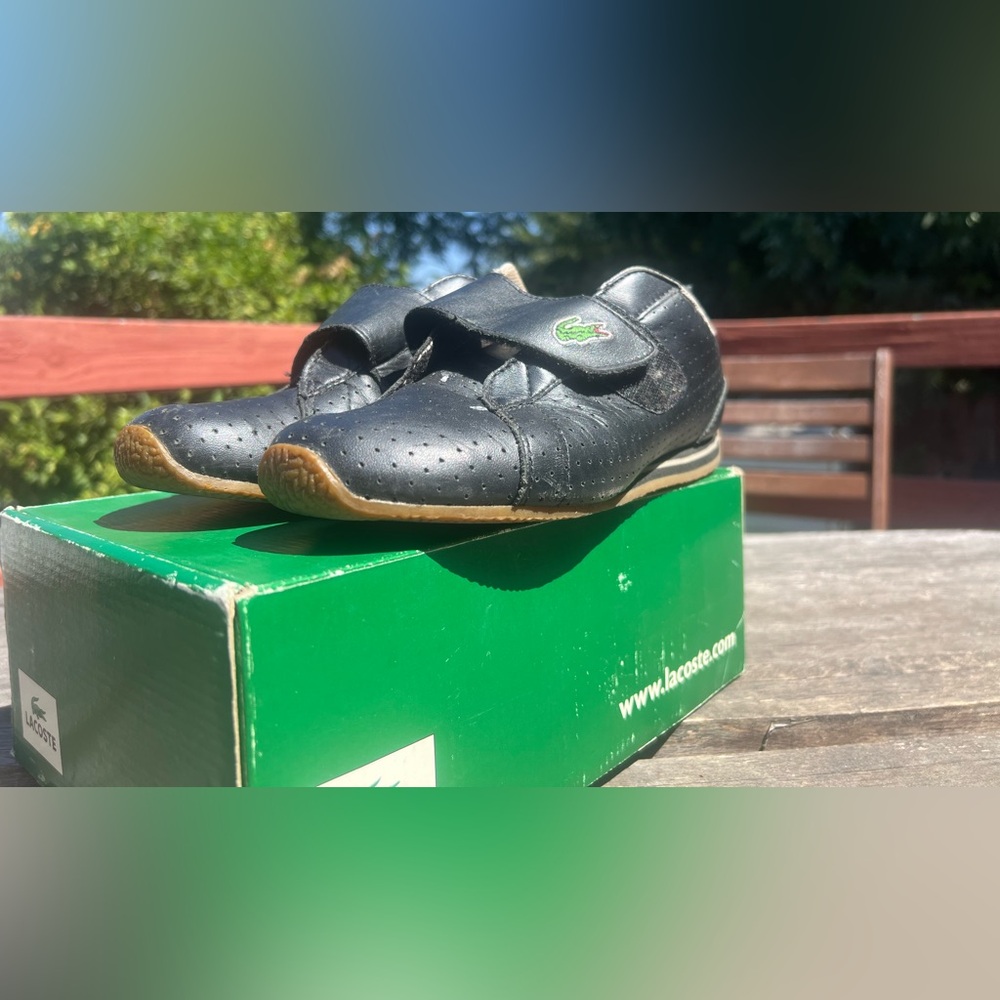 Retro LACOSTE Flap-Over Sneakers